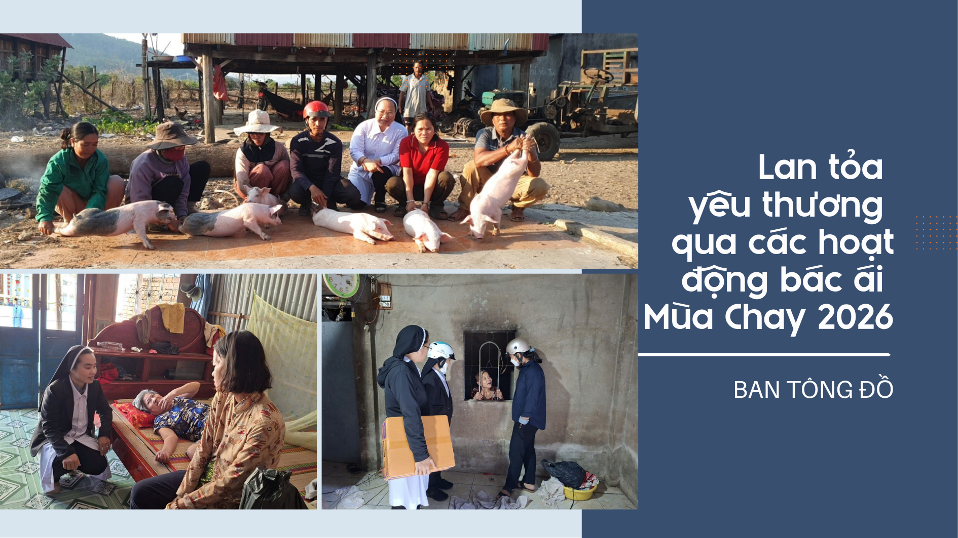 Ban Tông Đồ lan tỏa yêu thương qua các hoạt động bác ái Mùa Chay 2026